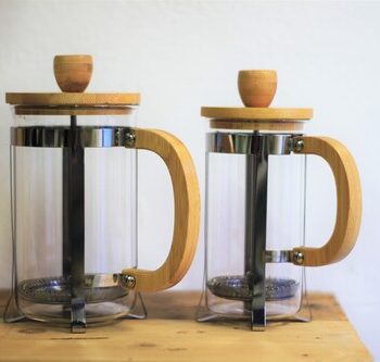 french press-cafetiere-plunger-bamboo